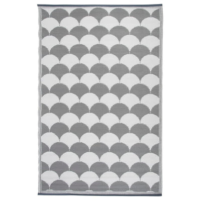 Esschert Design Buitenkleed 180x121 cm grijs en wit OC24