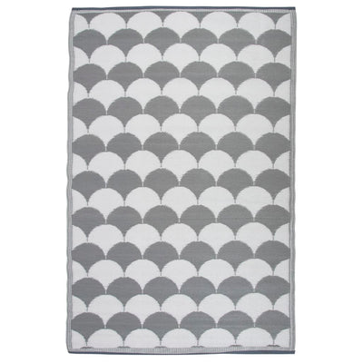 Esschert Design Buitenkleed 180x121 cm grijs en wit OC24