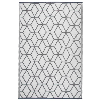 Esschert Design Buitenkleed 180x121 cm grijs en wit OC25