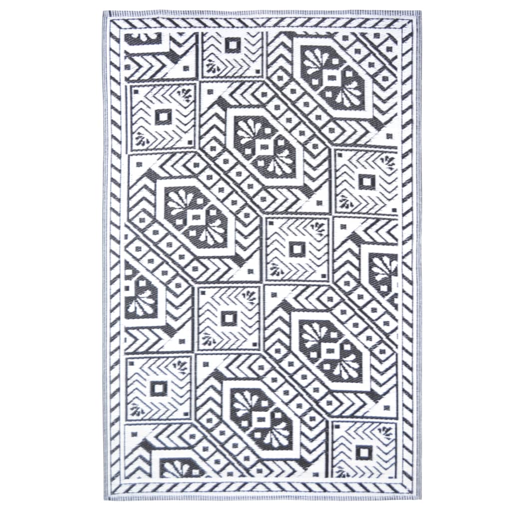 Esschert Design Buitenkleed ruit 182x122 cm