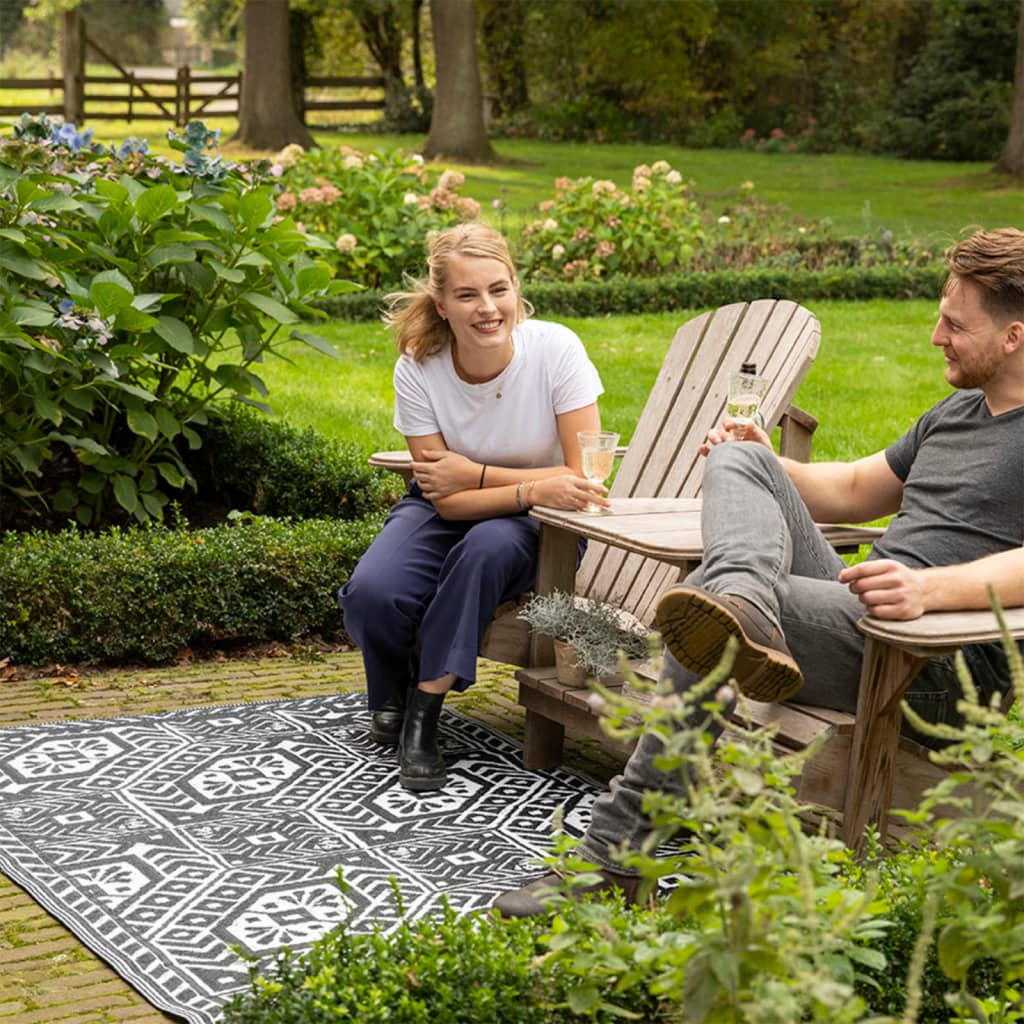 Esschert Design Buitenkleed ruit 182x122 cm