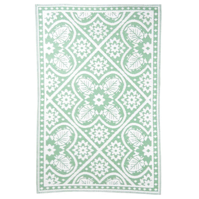Esschert Design Buitenkleed 182x122 cm groen en wit