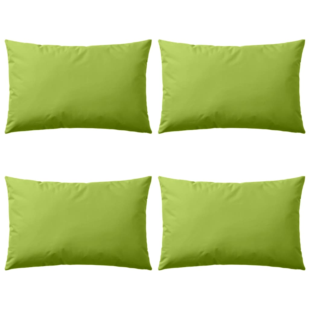 Buitenkussens 60x40 cm appeltjesgroen 4 st