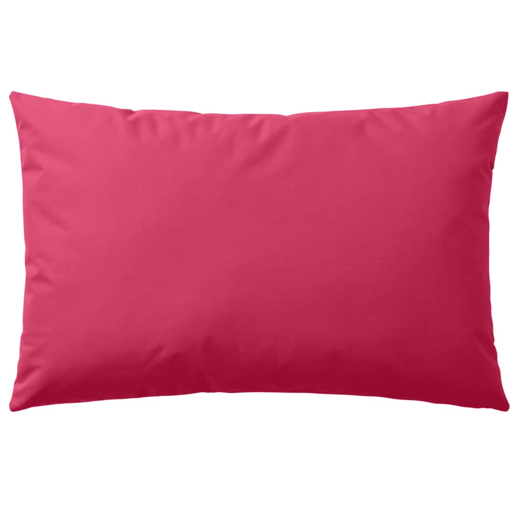 Buitenkussens 60x40 cm roze 2 st