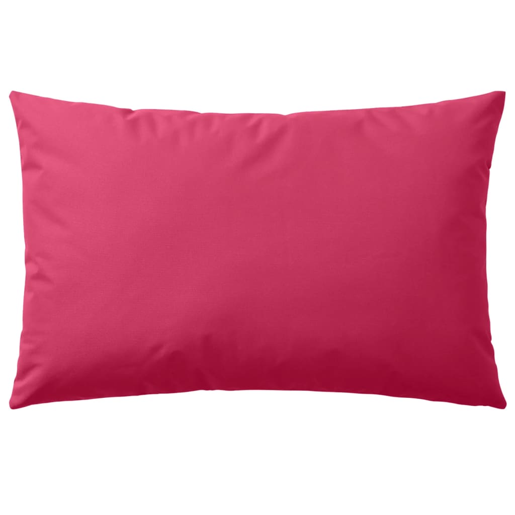 Buitenkussens 60x40 cm roze 4 st