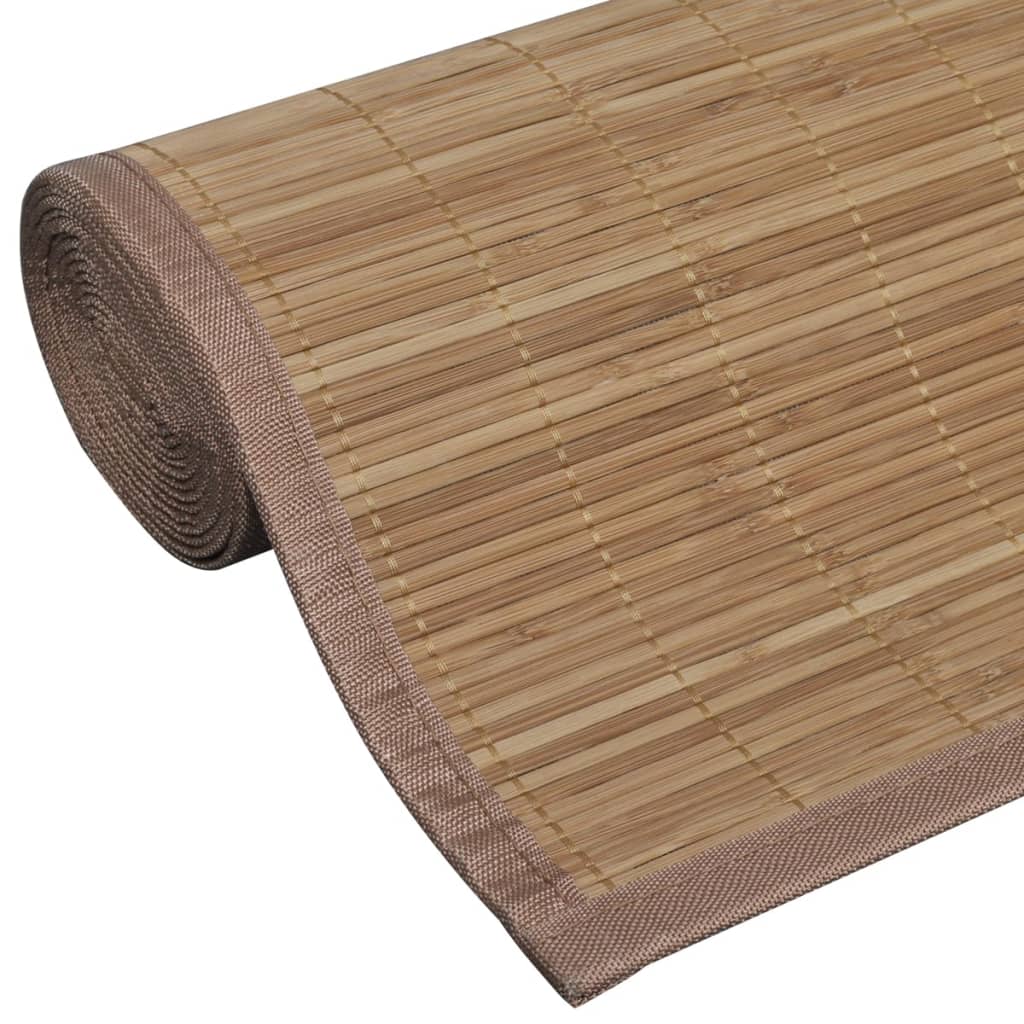 Tapijt 100x160 cm bamboe bruin