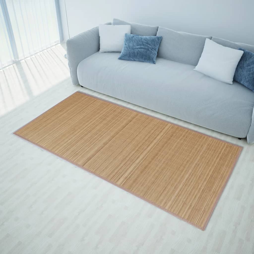 Tapijt 100x160 cm bamboe bruin