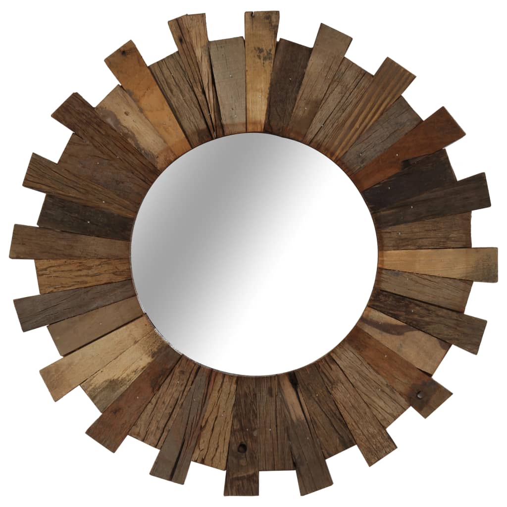 Wandspiegel 50 cm massief gerecycled hout