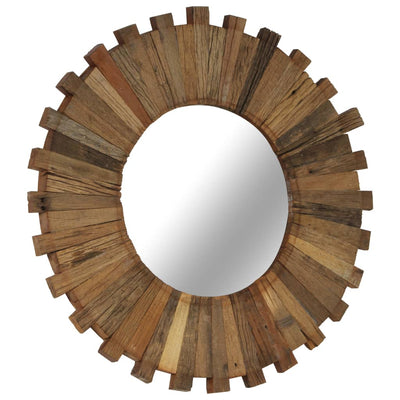 Wandspiegel 50 cm massief gerecycled hout