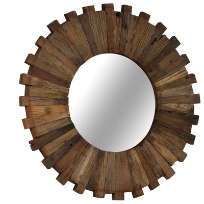Wandspiegel 50 cm massief gerecycled hout