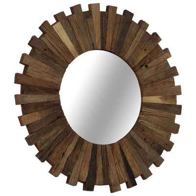 Wandspiegel 50 cm massief gerecycled hout