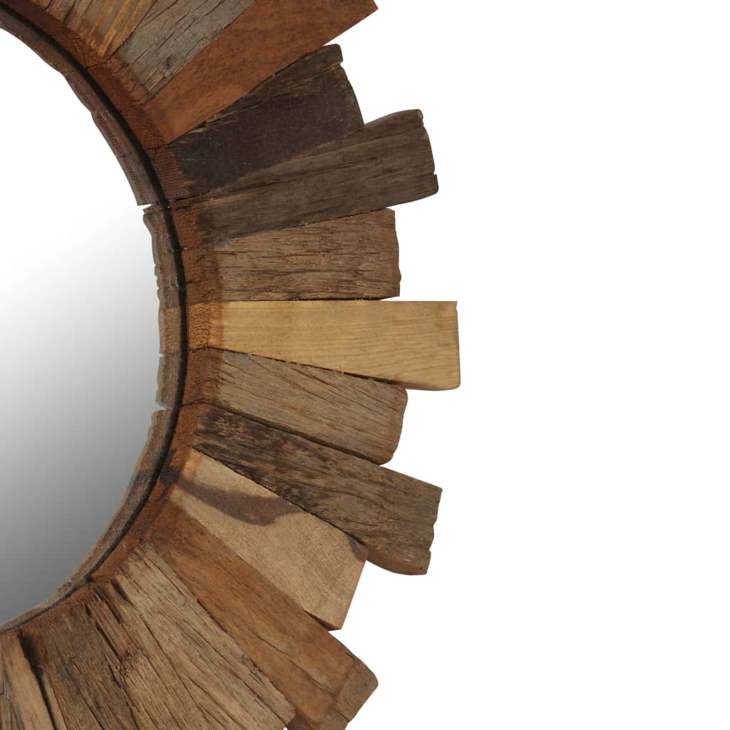 Wandspiegel 50 cm massief gerecycled hout