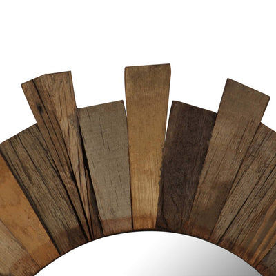 Wandspiegel 50 cm massief gerecycled hout