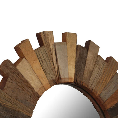 Wandspiegel 50 cm massief gerecycled hout