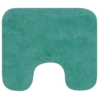 Badmattenset stof turquoise 2-delig