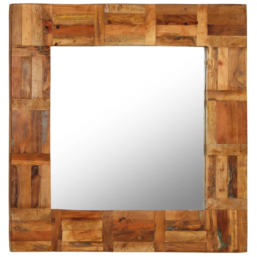 Wandspiegel Kerock 60x60 cm massief gerecycled hout
