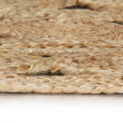 Vloerkleed handgemaakt 90 cm gevlochten jute