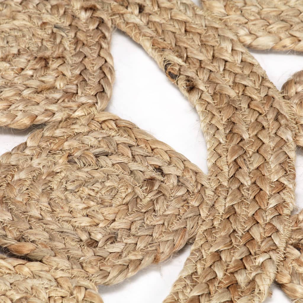 Vloerkleed handgemaakt 90 cm gevlochten jute