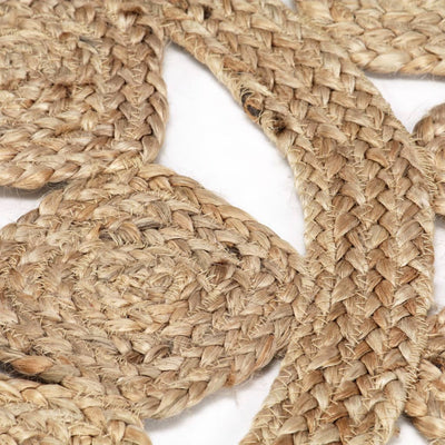 Vloerkleed handgemaakt 90 cm gevlochten jute