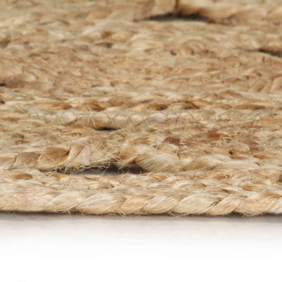 Vloerkleed handgemaakt 150 cm gevlochten jute