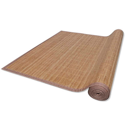 Tapijt rechthoekig 120x180 cm bamboe bruin
