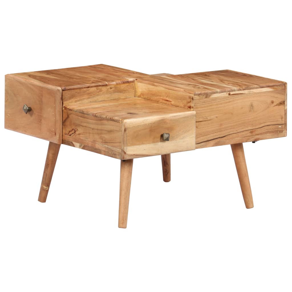 Salontafel 70x60x42 cm massief acaciahout