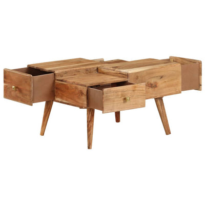 Salontafel 70x60x42 cm massief acaciahout