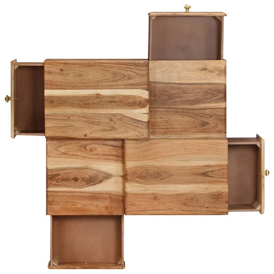 Salontafel 70x60x42 cm massief acaciahout