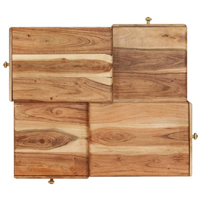 Salontafel 70x60x42 cm massief acaciahout