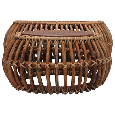 Salontafels 2 st natuurlijk rattan
