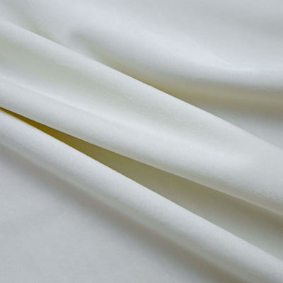 Gordijn verduisterend met ringen 2 st 140x245 cm fluweel crème