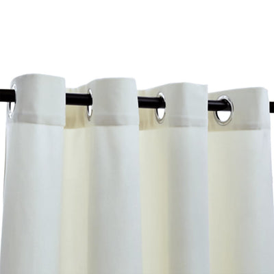 Gordijn verduisterend met ringen 290x245 cm fluweel crème