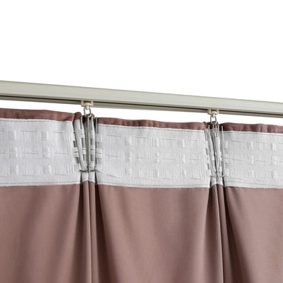 Gordijnen verduisterend 2 st met haken 140x175 cm fluweel roze