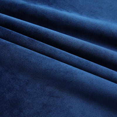Gordijnen verduisterend 2 st met haken 140x225 cm fluweel blauw