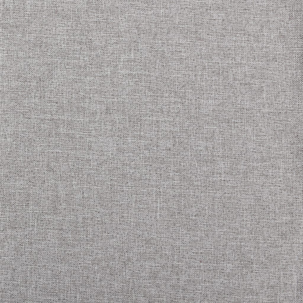 Gordijnen linnen-look verduisterend haken 2 st 140x245 cm grijs
