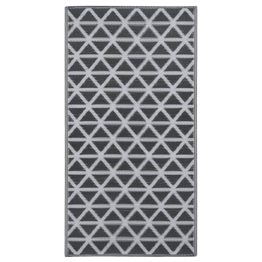 Buitenkleed 190x290 cm PP zwart