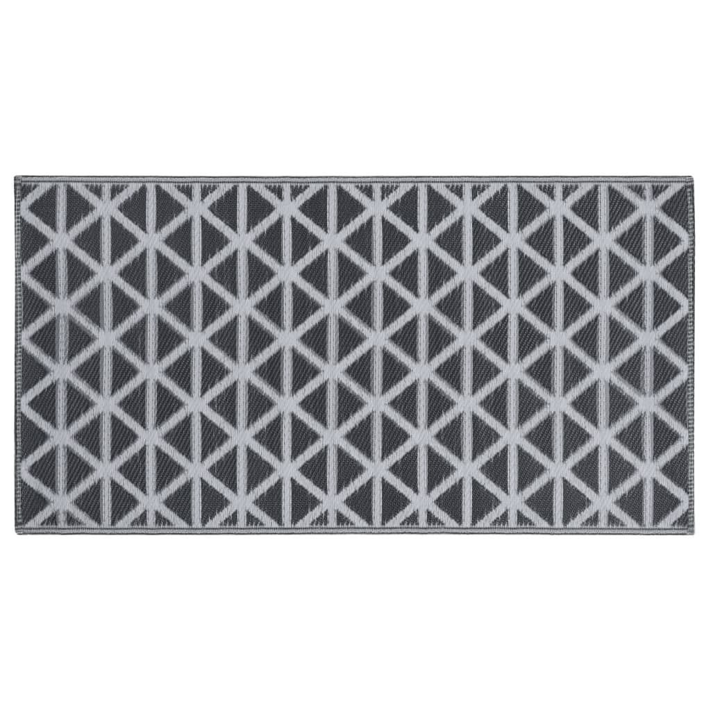 Buitenkleed 190x290 cm PP zwart