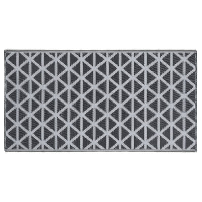 Buitenkleed 190x290 cm PP zwart