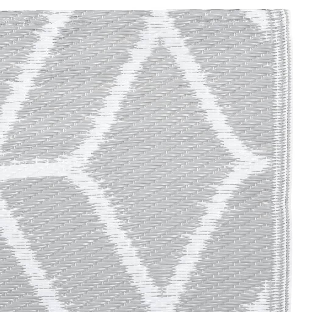 Buitenkleed 160x230 cm PP grijs