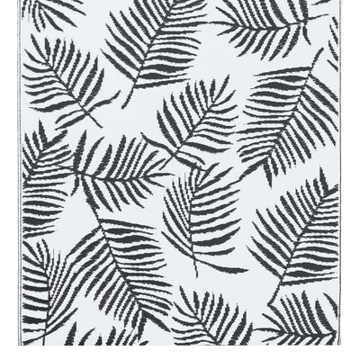 Buitenkleed 120x180 cm PP wit en zwart