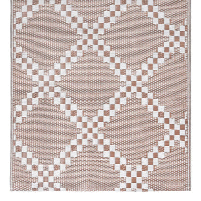 Buitenkleed 160x230 cm PP bruin