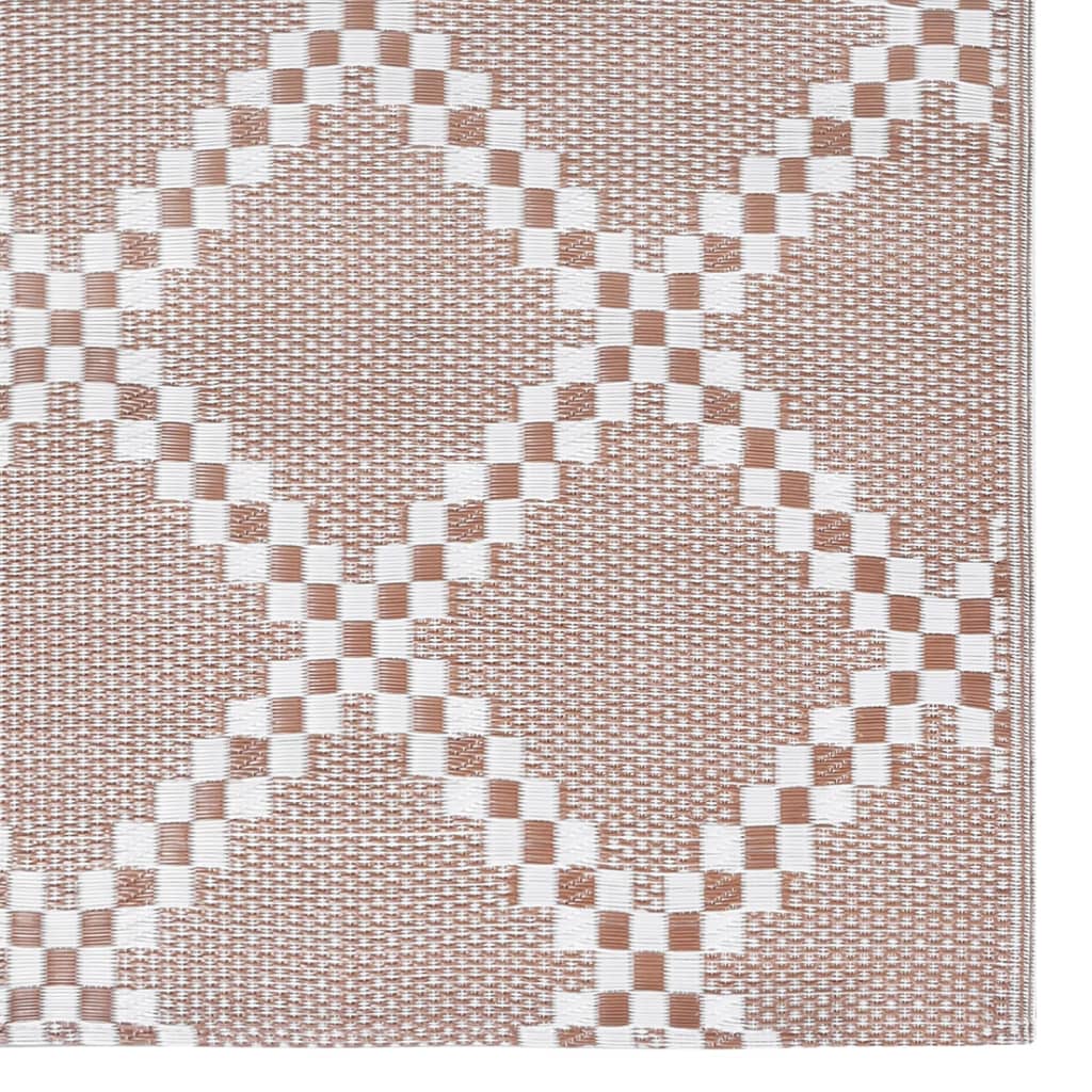 Buitenkleed 160x230 cm PP bruin