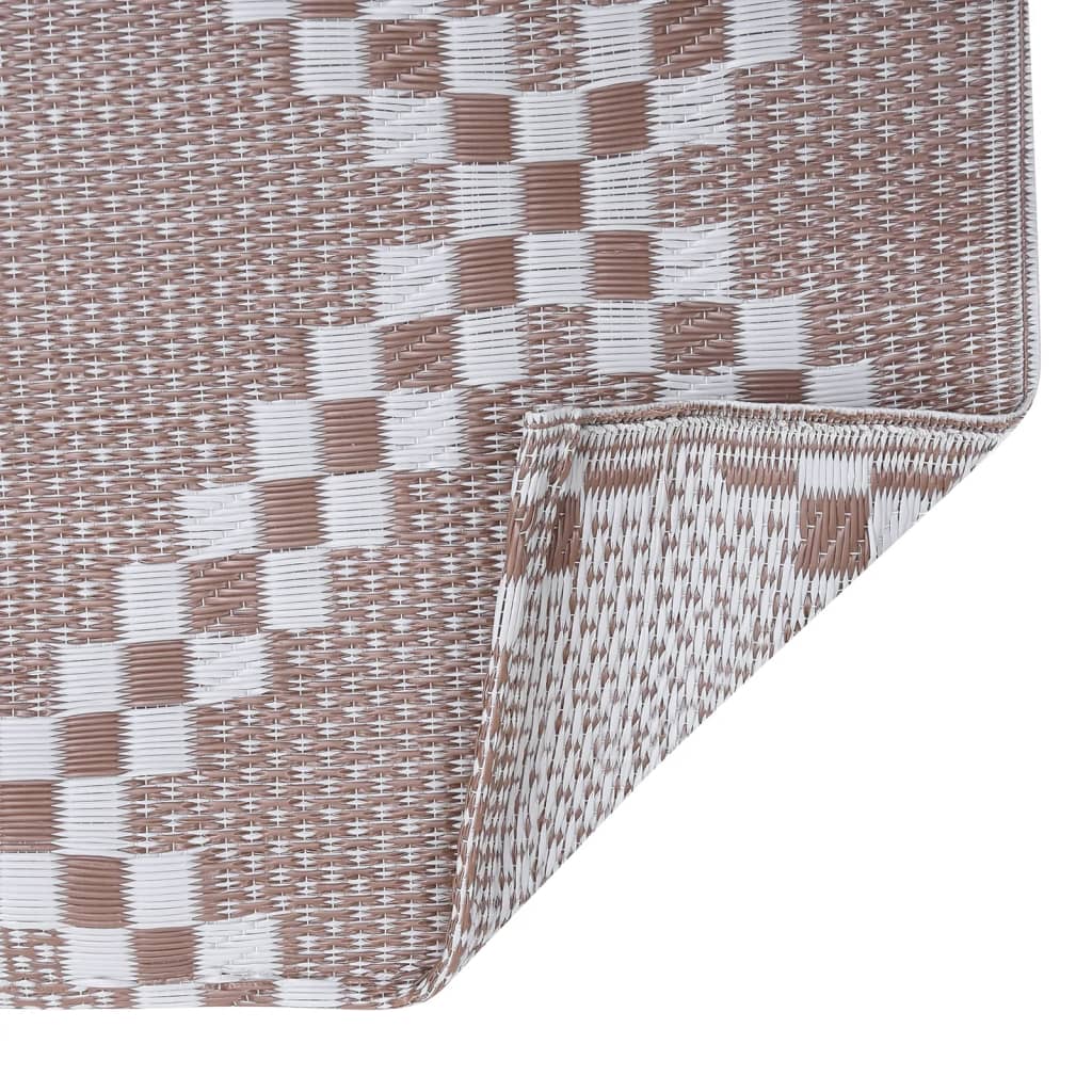 Buitenkleed 160x230 cm PP bruin