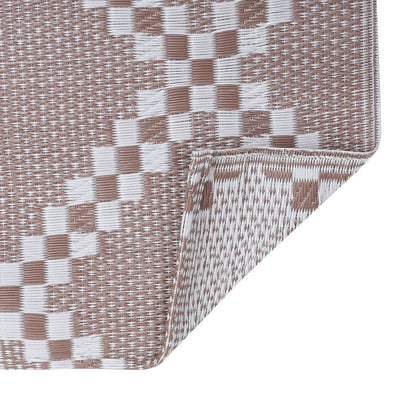 Buitenkleed 160x230 cm PP bruin