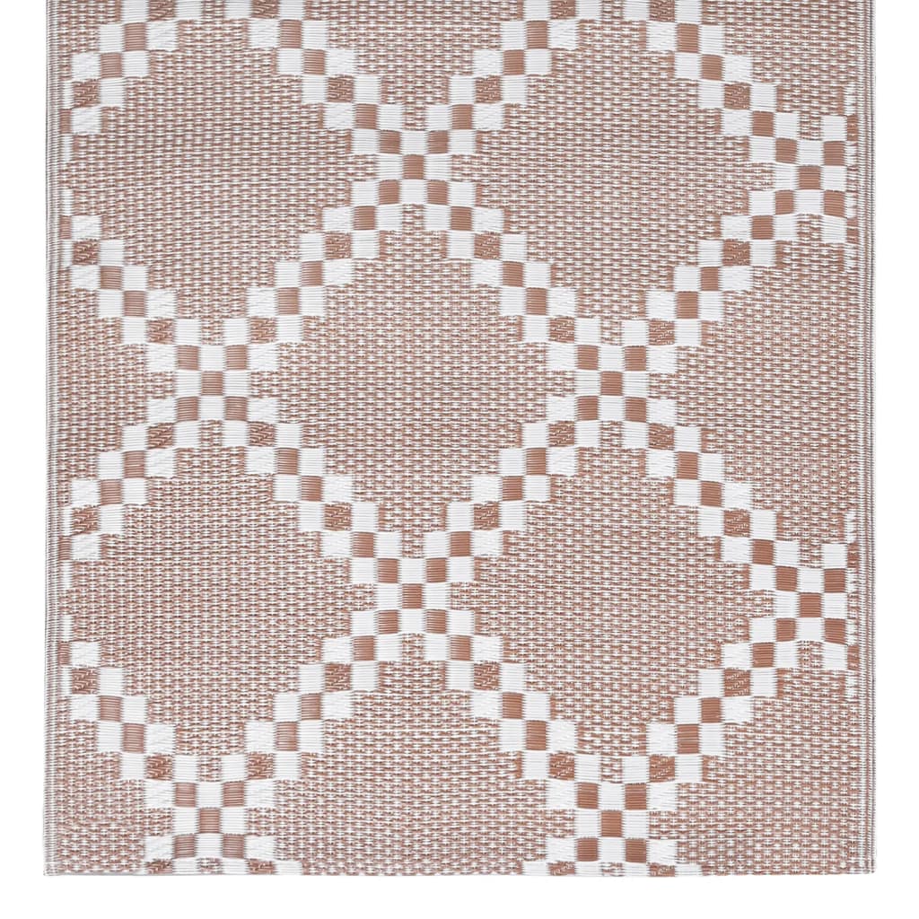 Buitenkleed 190x290 cm PP bruin
