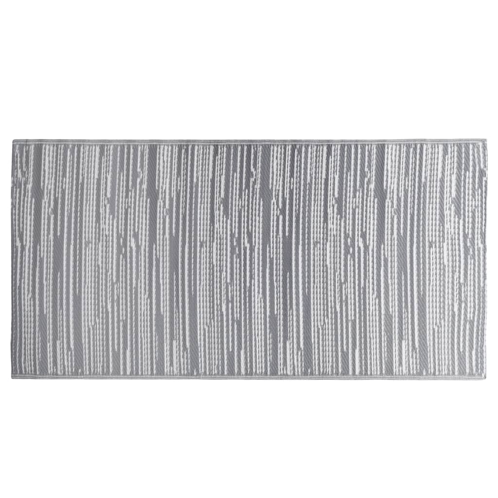 Buitenkleed 160x230 cm PP grijs