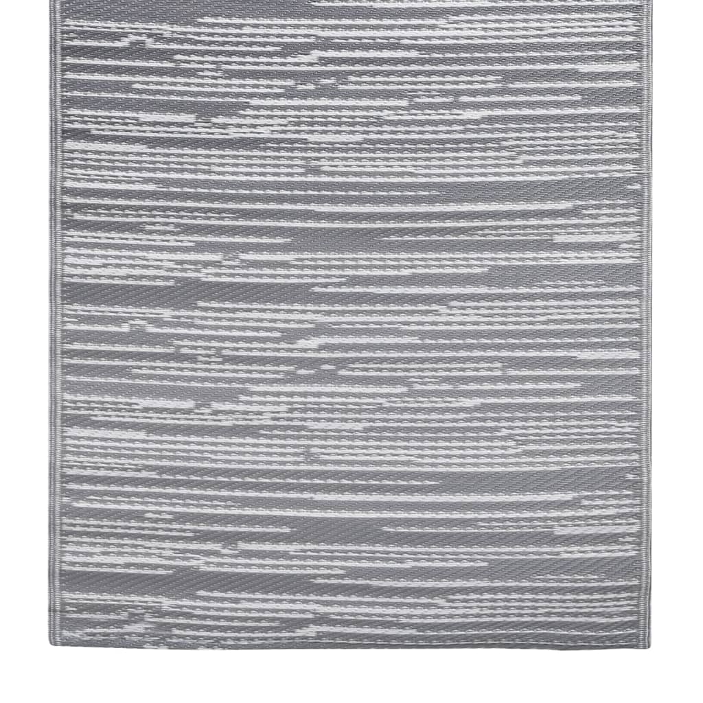 Buitenkleed 160x230 cm PP grijs
