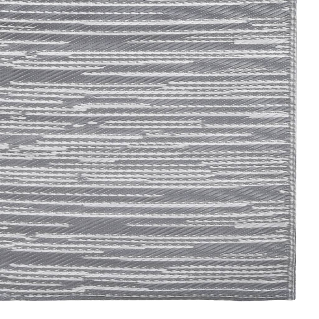 Buitenkleed 190x290 cm PP grijs