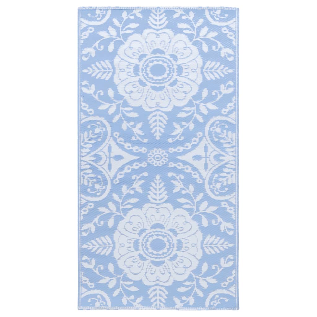 Buitenkleed 160x230 cm PP babyblauw