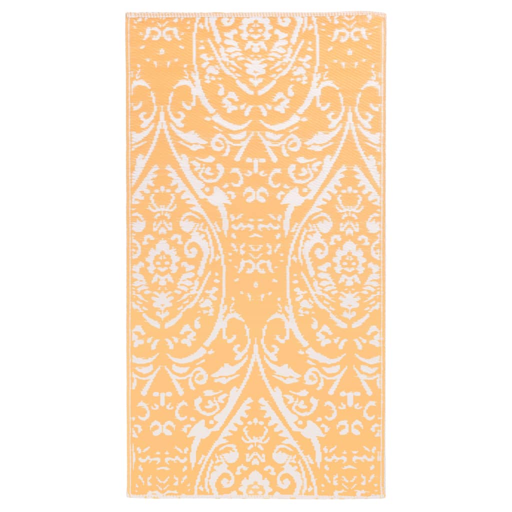 Buitenkleed 80x150 cm PP oranje en wit